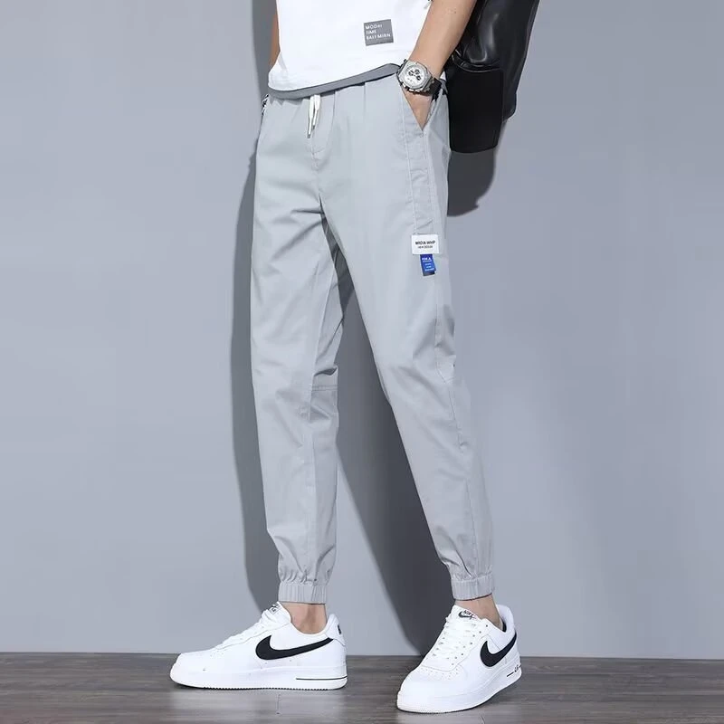 男生春秋款宽松休闲裤春夏夏季裤子九分裤运动百搭户外休闲裤学生
