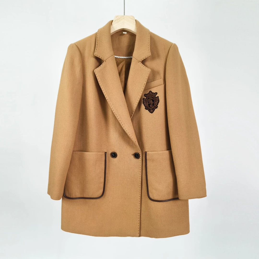 [C606两色双面外套]2024年新款外套减龄休闲