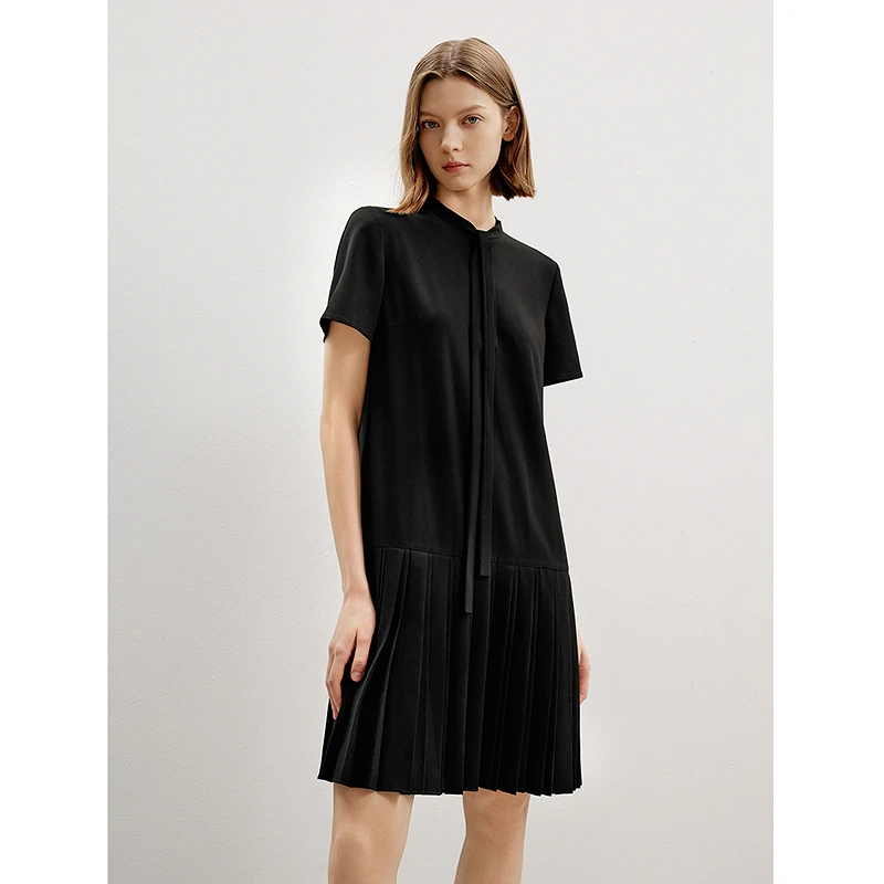 【粉丝专享】朗姿法式复古高级感小黑裙夏小众设计感连衣裙