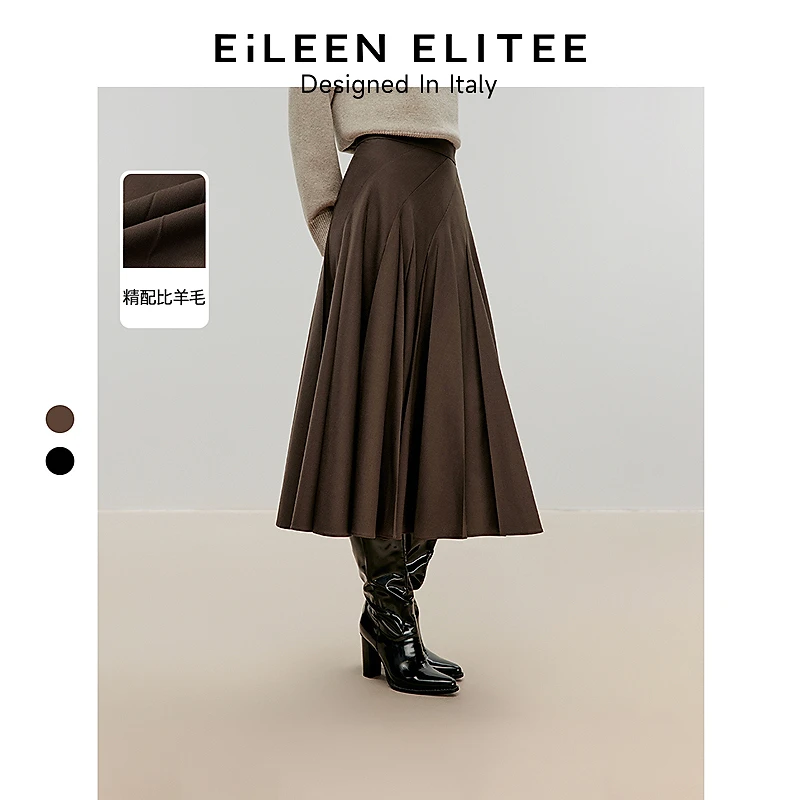 【丽公主】朗姿欧洲EiLEENELITEE2024年冬季新款半身裙8WSK150