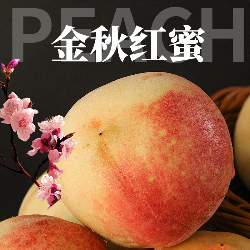 山东烟台金秋红蜜桃口感脆甜离核毛冬桃水蜜桃