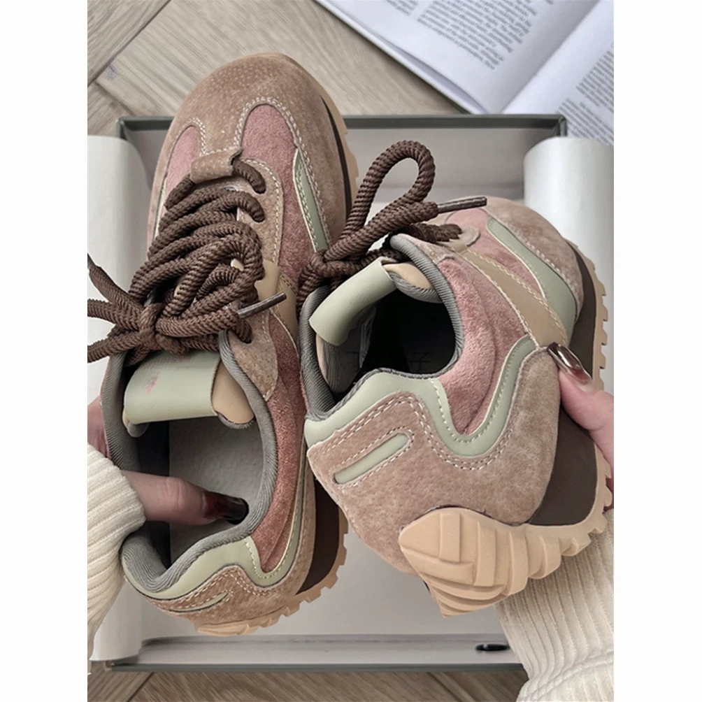 2024德训鞋子新款爆款女潮百搭小众休闲板鞋女春季美拉德运动鞋潮