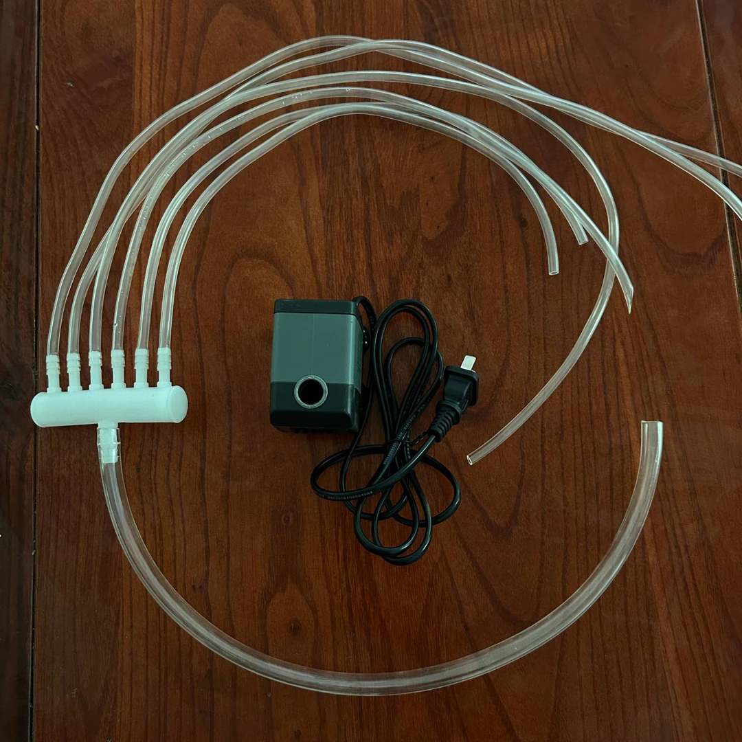 水陆缸雨林缸四毫米分流管八毫米主管分流器全套包含水泵分流全套