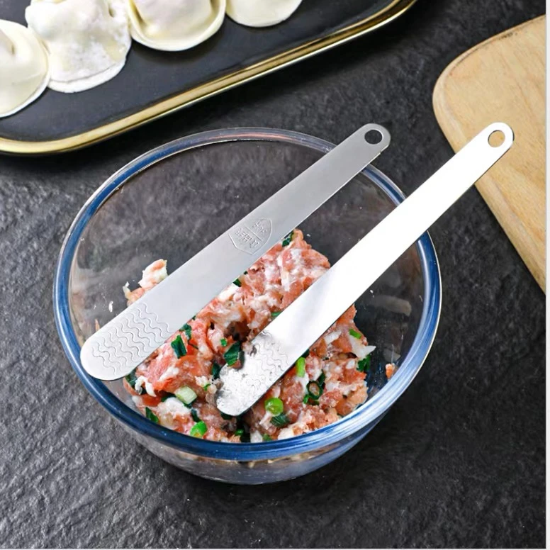 点砚304不锈钢饺子馅勺不粘挑馅勺饺子馅勺 馄饨 包子馅勺 饺子勺