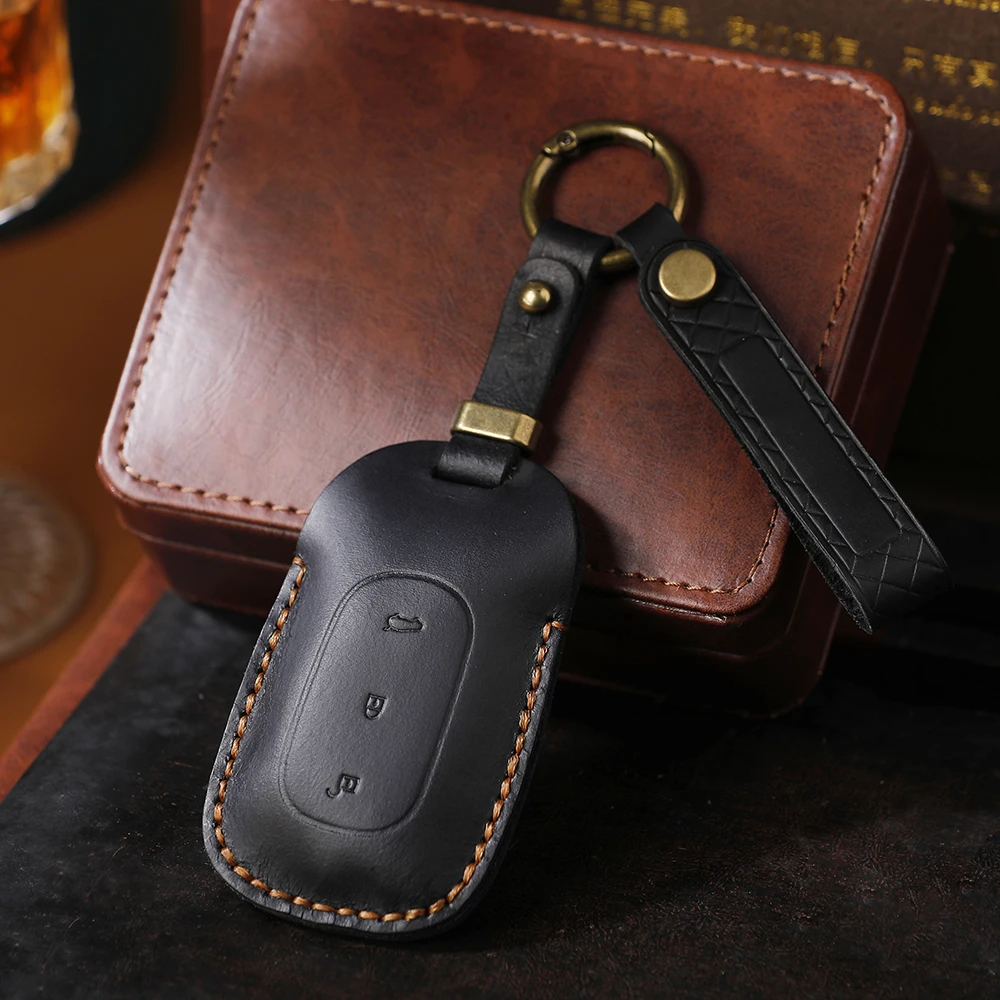 适用于理想钥匙套纯手工真皮