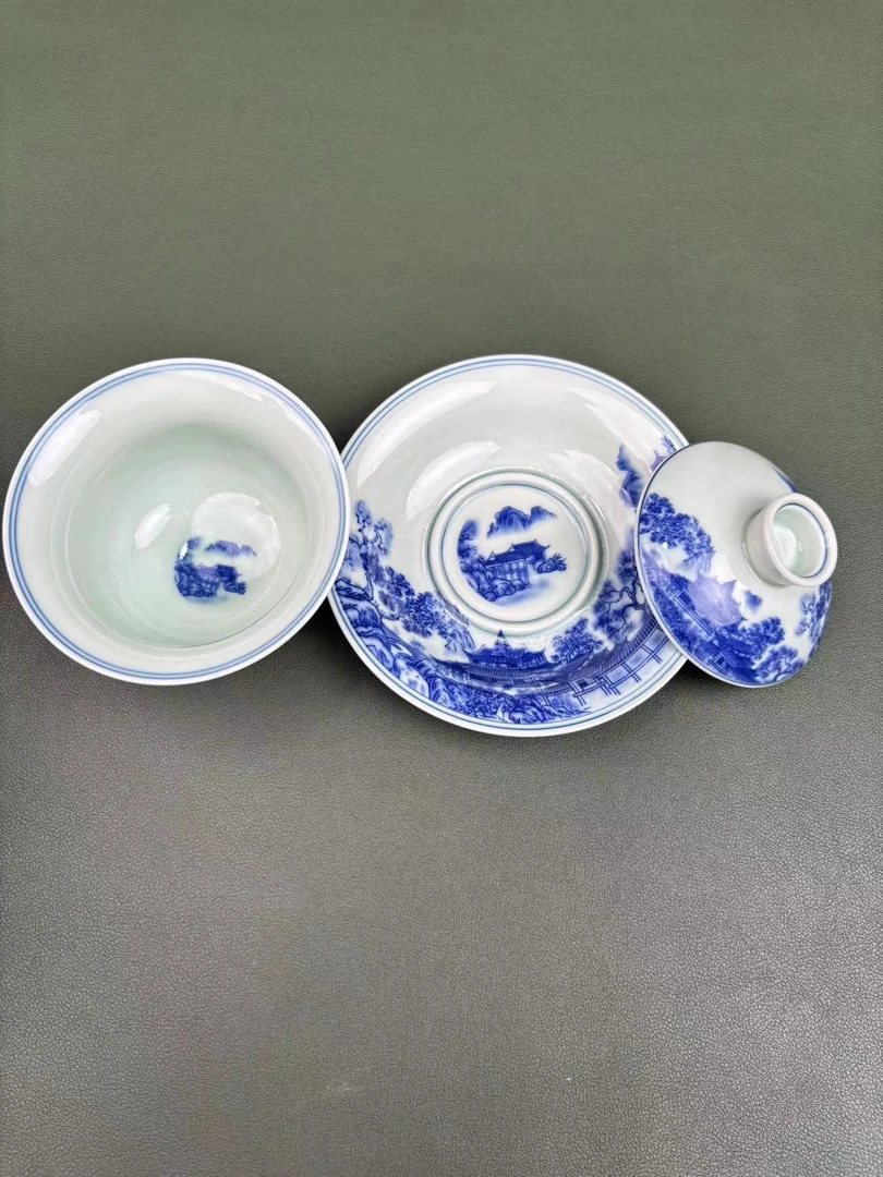 悬停山水盖碗@E9