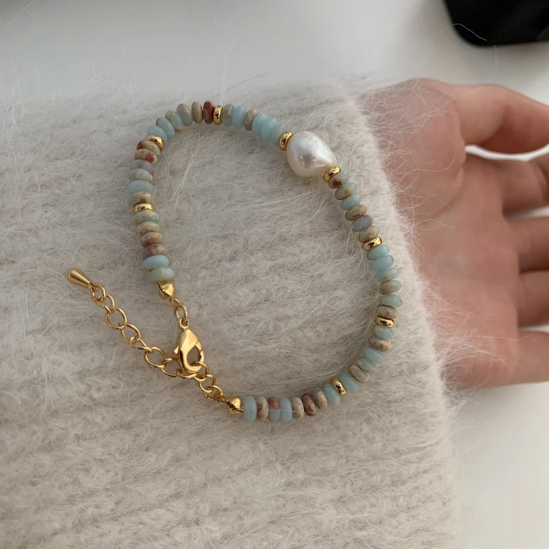 合金手链 新中式珍珠手链简约时尚设计感手串中国风手饰