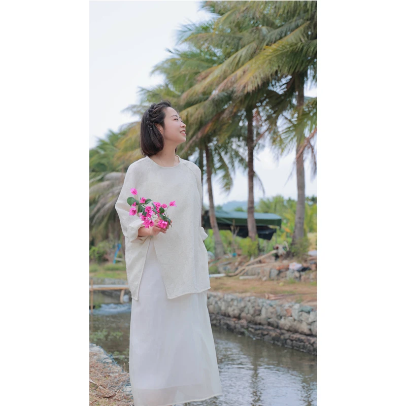 【抖音专属】【春思系列】套头衫（24708168-凝脂）