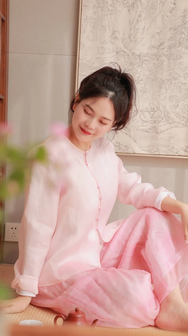 【和光同尘】衬衣（24710522-粉米）