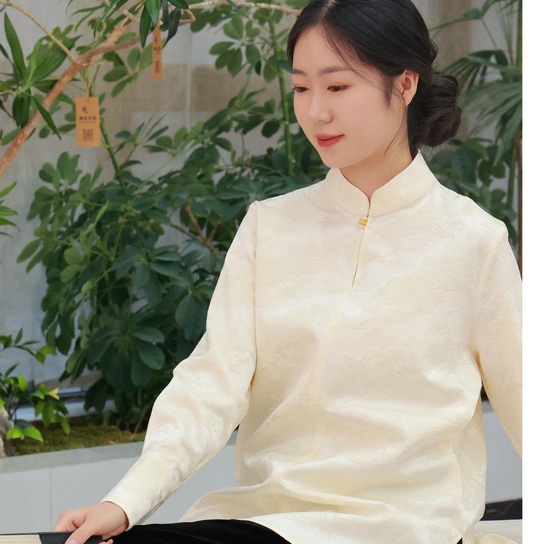 【抖音专属】丹歌.新中式衬衣（24810036-青云）