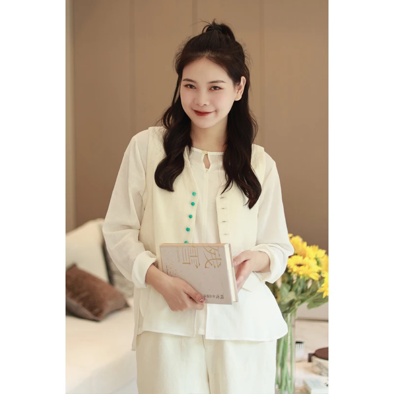 【抖音专属】马甲（23804463-玉色）