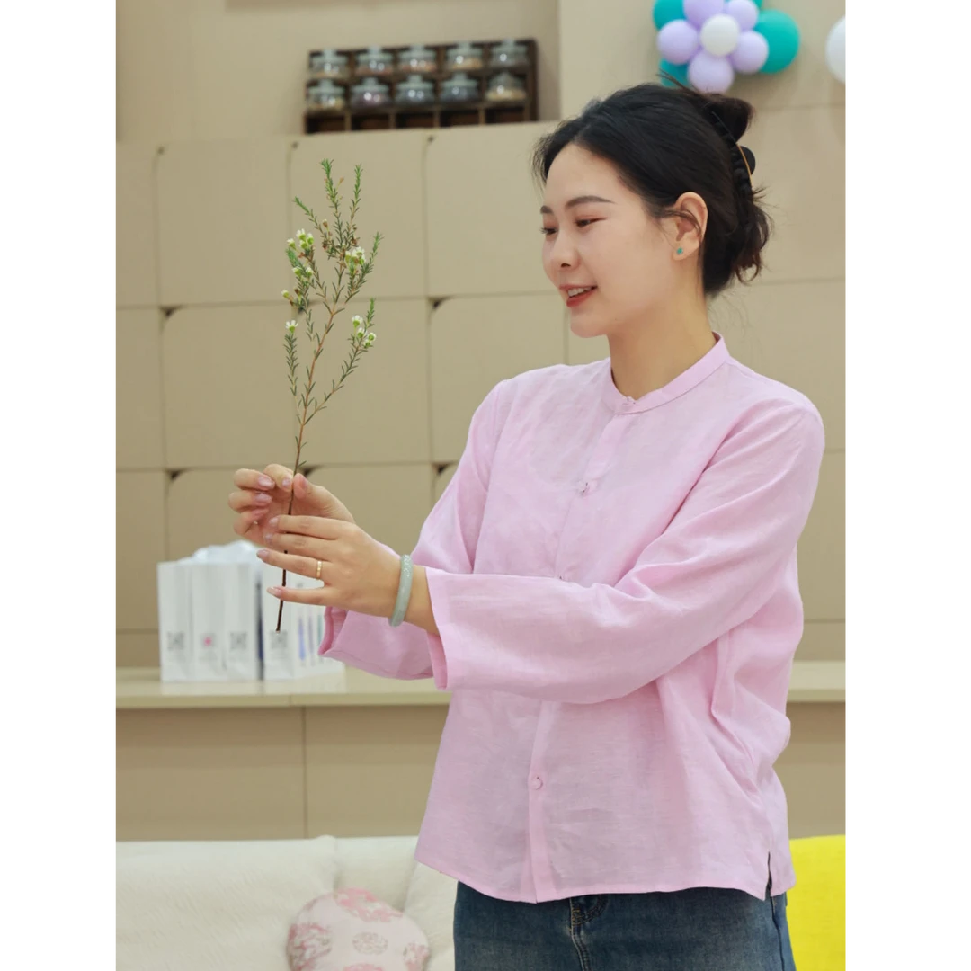 【门店同款】立领衬衫（21710804-樱花）