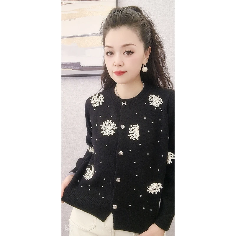 LMY 雪花开衫毛衣