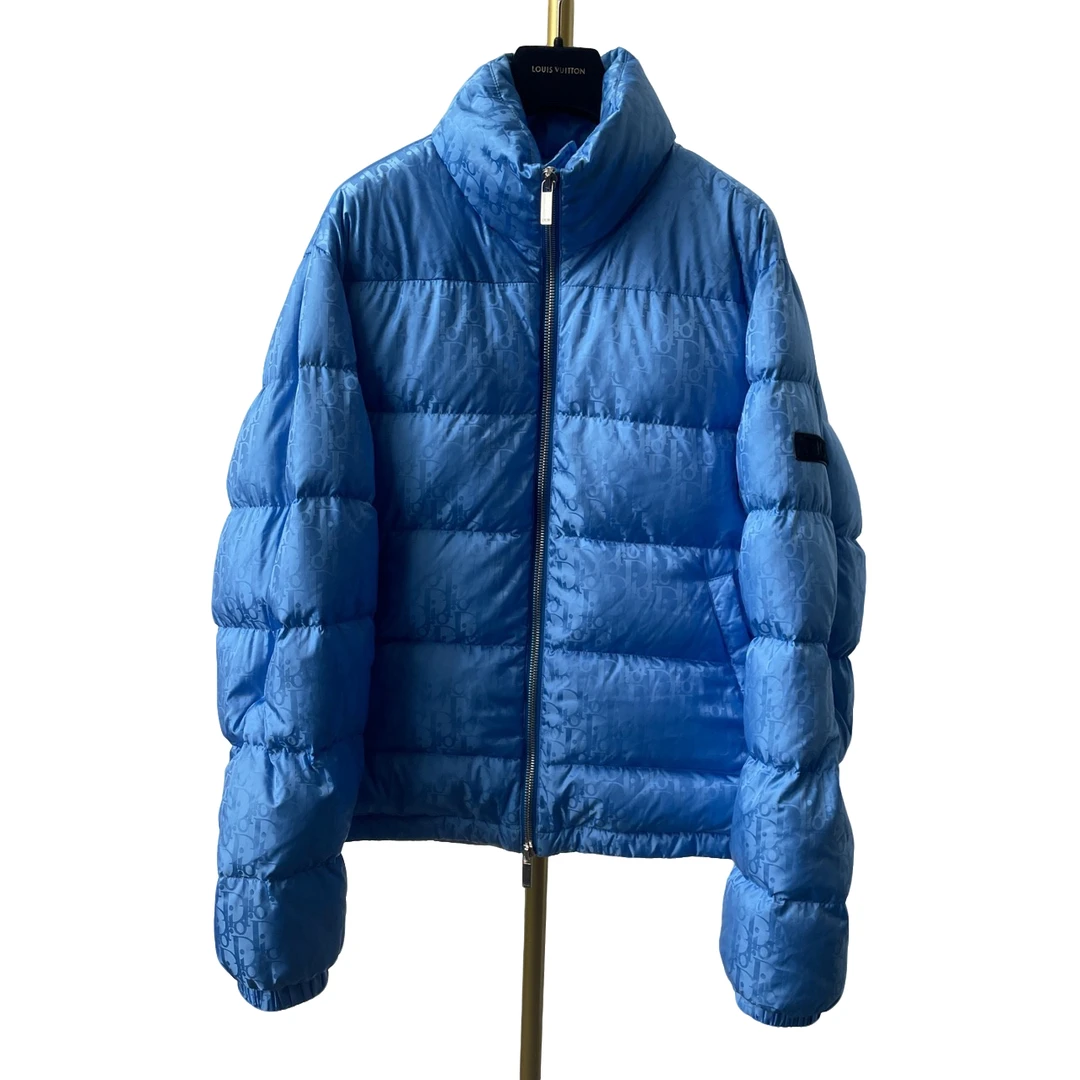 Dior  迪奥  蓝色满印羽绒服  48码