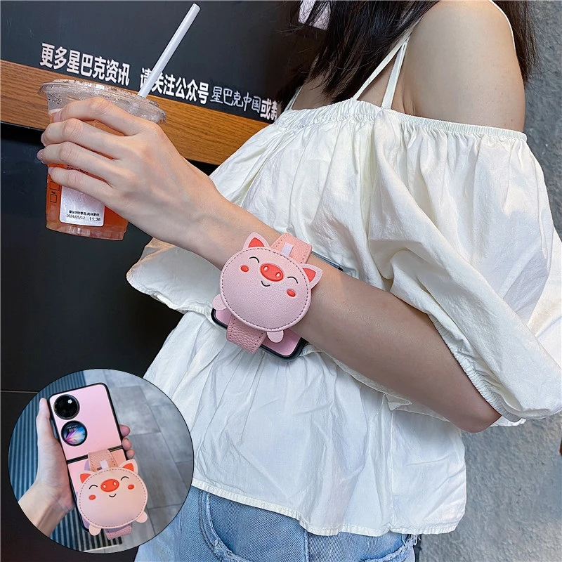 小猪腕带适用华为p50pocket2手机壳purax折叠屏oppofindn3/n2flip
