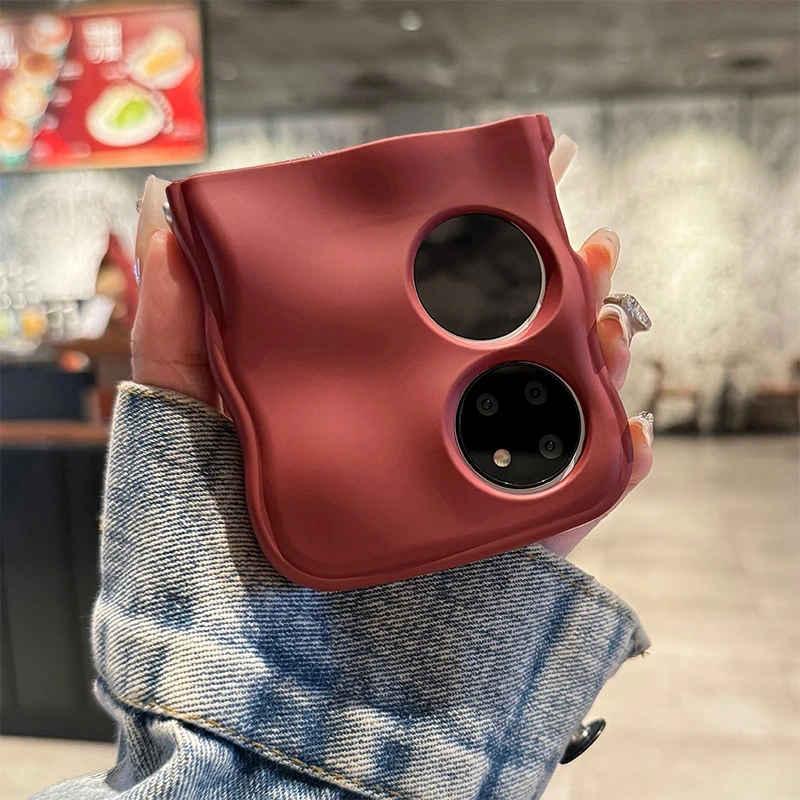 华为p50pocket2手机壳新款陨石纹pocketS高级感波浪保护套折叠屏S