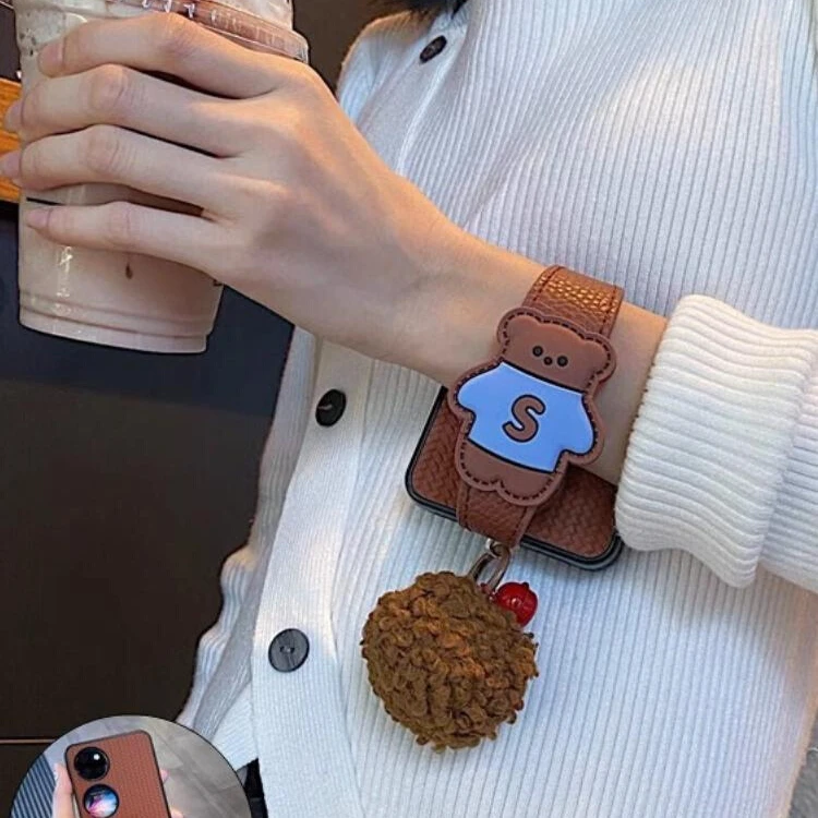 适用华为Pocket 2手机壳折叠屏p50pocket S新款铃铛毛球手腕带