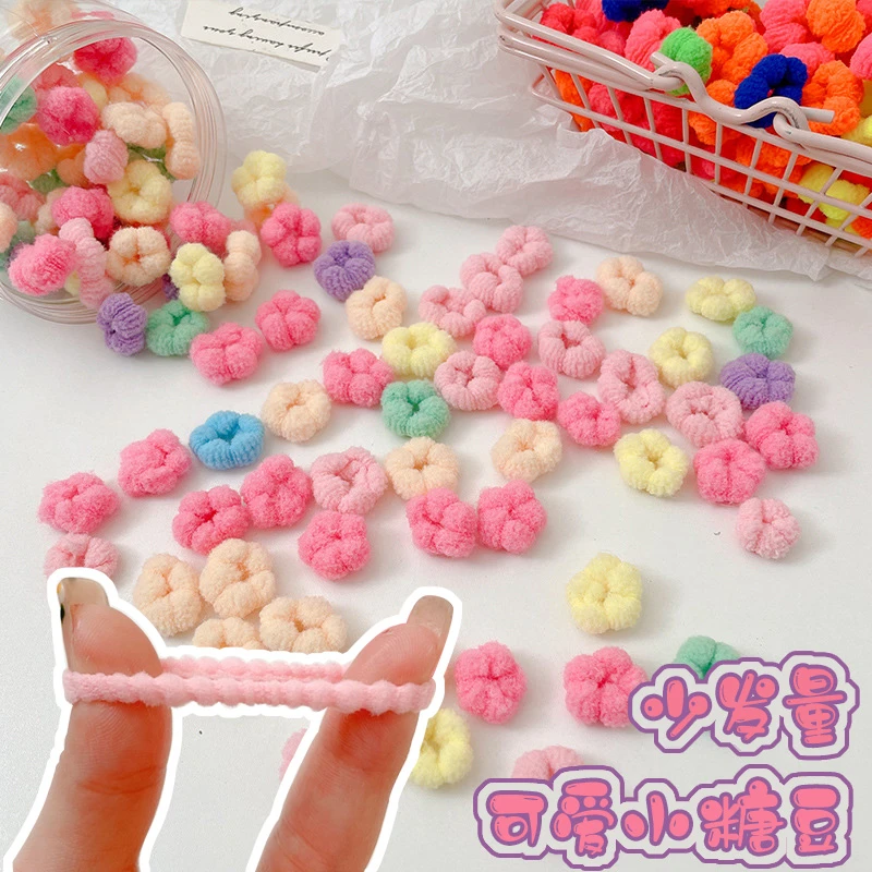 婴幼儿童扎头发绳毛巾圈不伤发宝宝橡皮筋皮套少发量专用发圈头饰