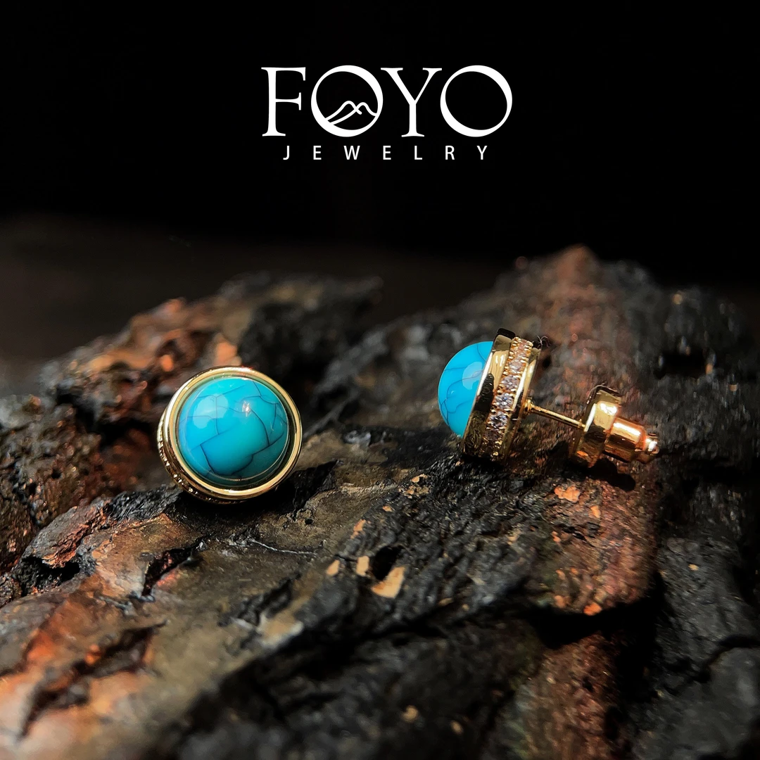 2016 中古 天x然x蓝x松 耳钉