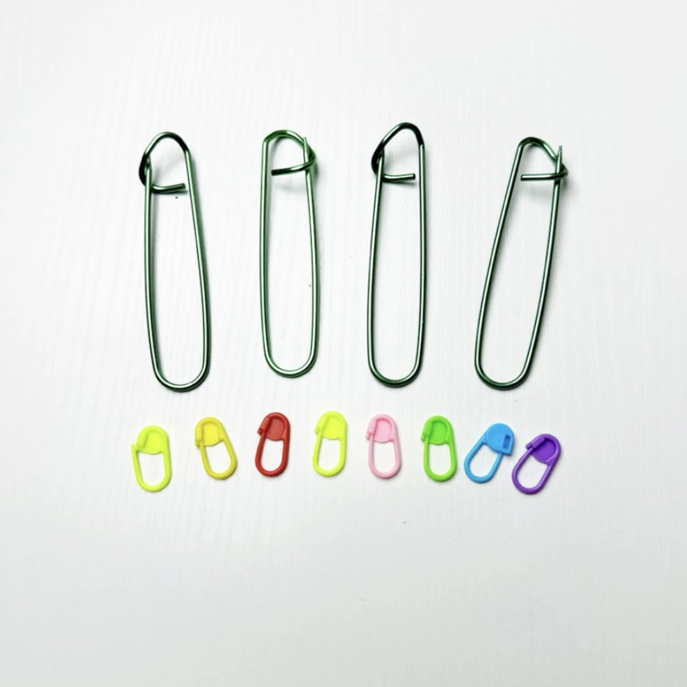 防解大别扣手套记号扣铝制彩色大别针毛线手工编织diy小工具