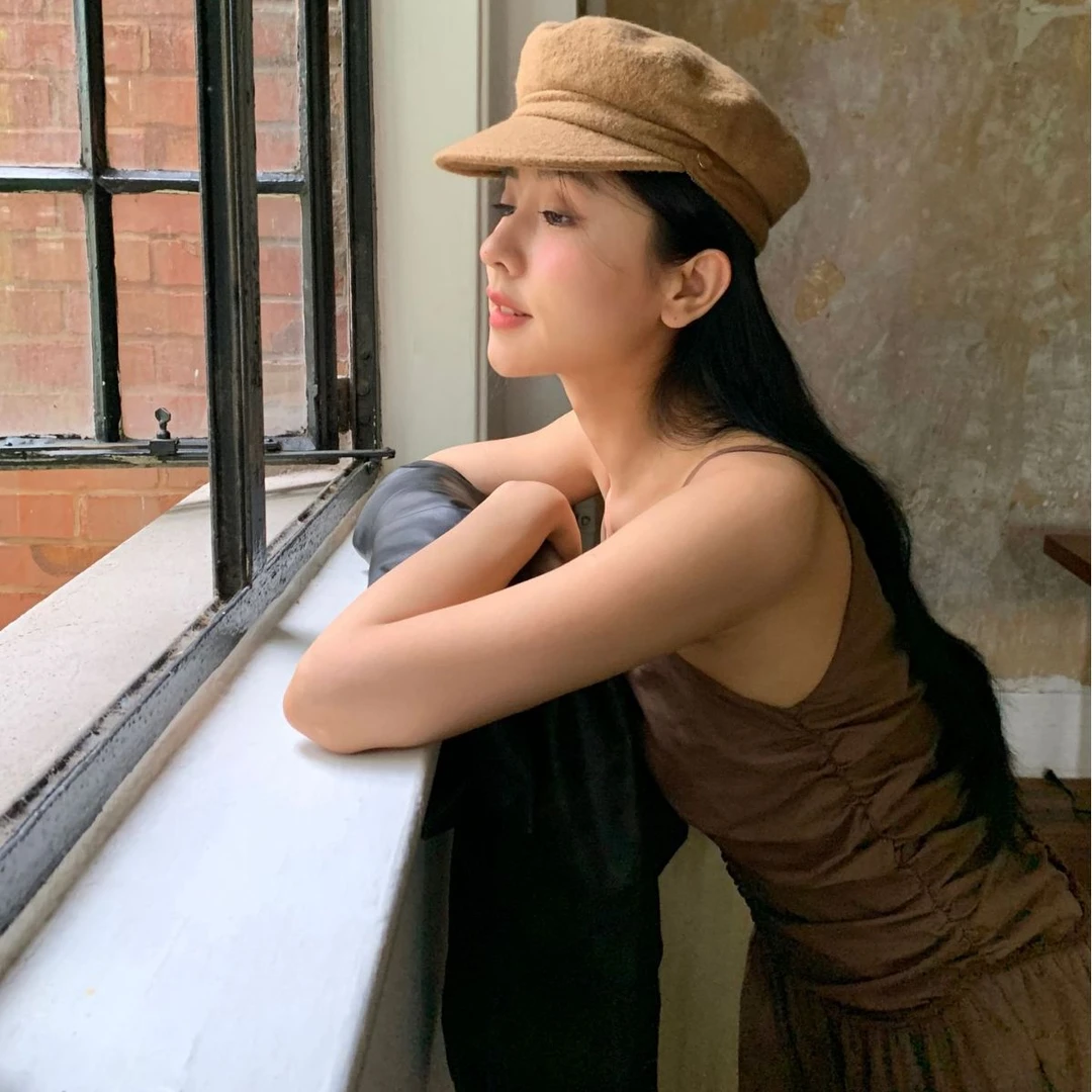 秋季法式纯欲性感褶皱a字长款吊带裙女83611