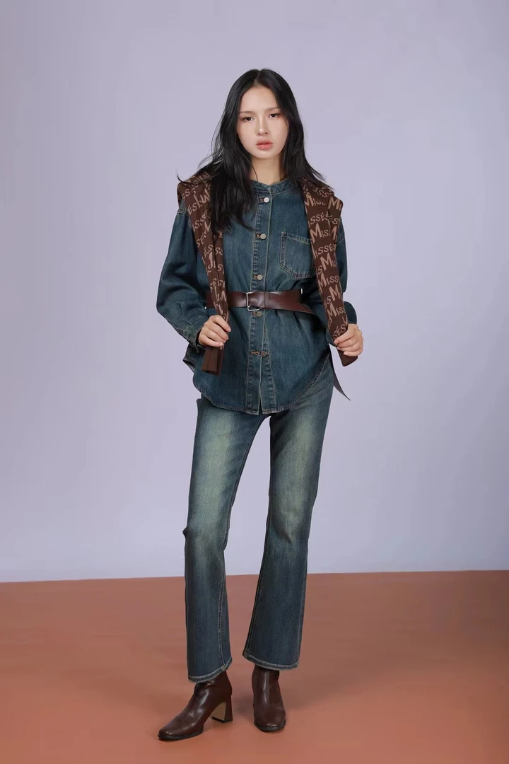 牛仔微辣裤显瘦显腿长