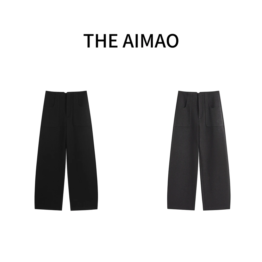 【THE AIMAO】“自在雅痞”磨毛质感加厚微弹保暖茧型休闲裤XYX81185