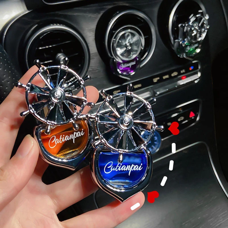 新款车内空调风车适用天然挂件清香车用去异味出风口汽车香水香氛