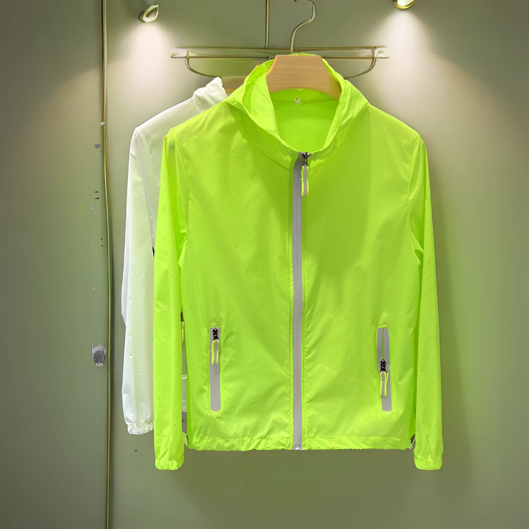 鹿羽斐男士防晒衣薄款轻薄男宽松连帽休闲防晒服男款大码时尚夏季