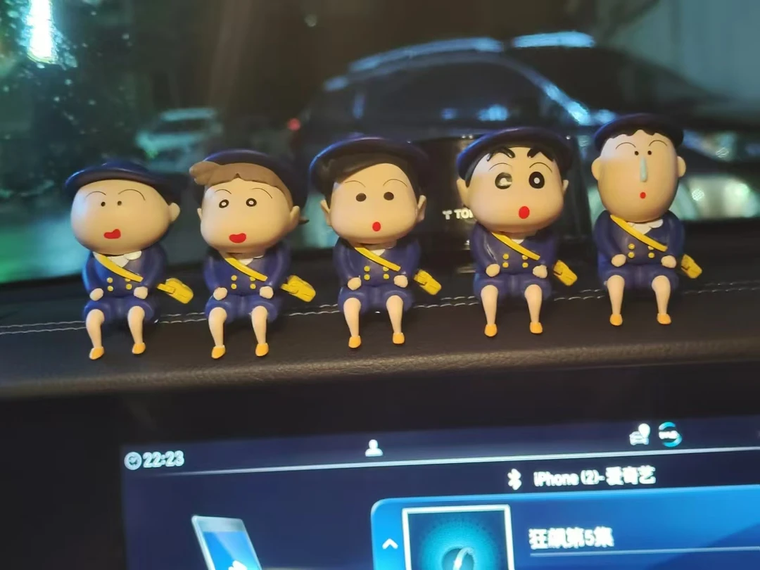 校服蜡笔小新玩具手办DIY摆件