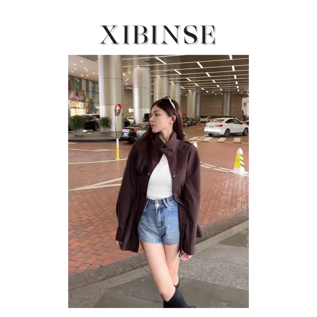 【毕小小】英伦风衣外套 网红 百搭 秋冬 气质 时尚外套 A088