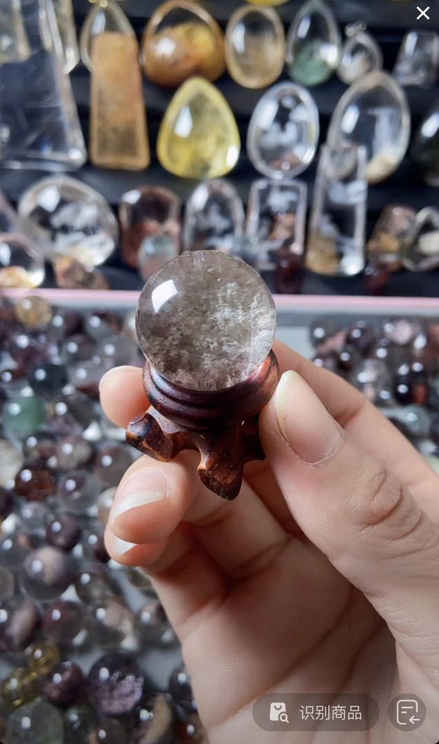 非金属皮质吊坠 圆珠摆件23.5 mm