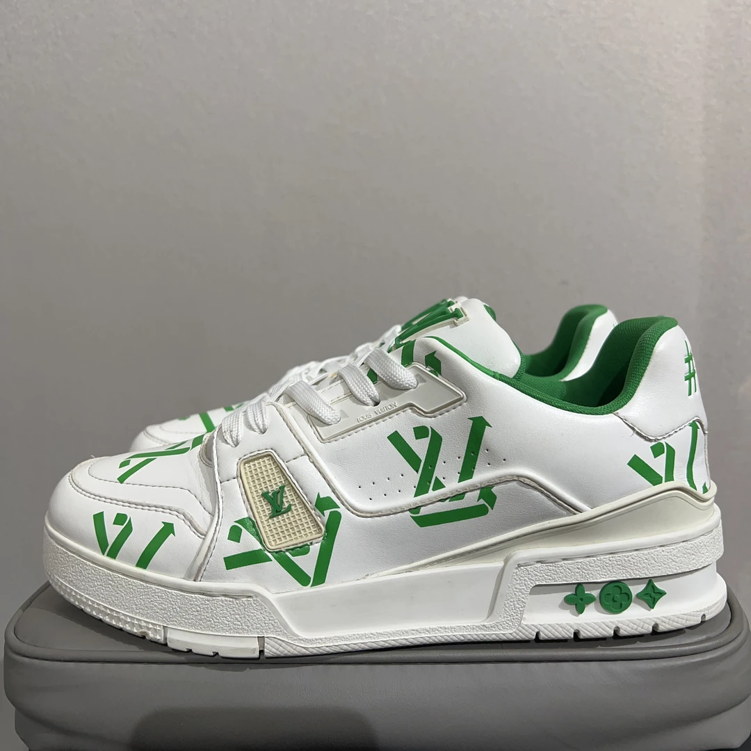 lv trainer环保白绿/5.5码/原盒配件齐/已洗护鉴定/售4299
