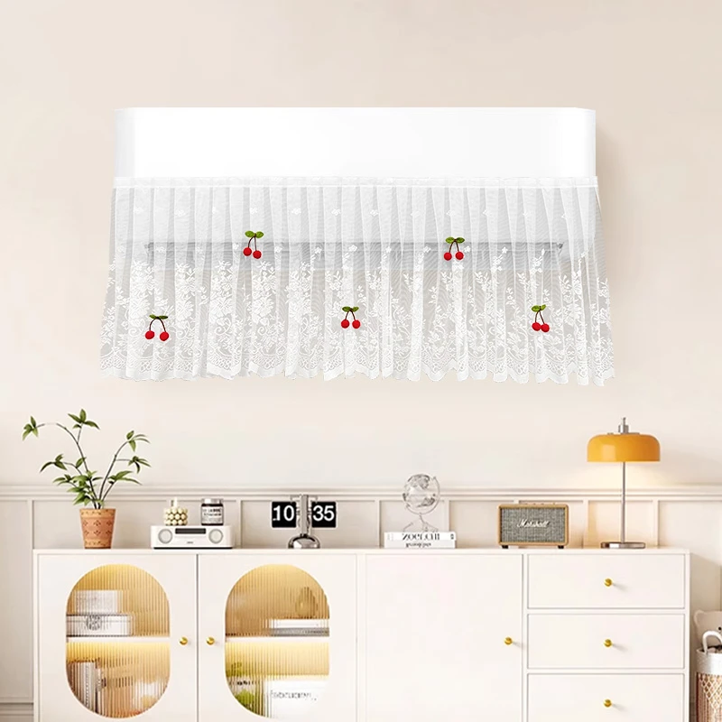 空调挡风帘防直吹通用挡风板挂式纱帘出风口挡风遮风免打孔纱网帘