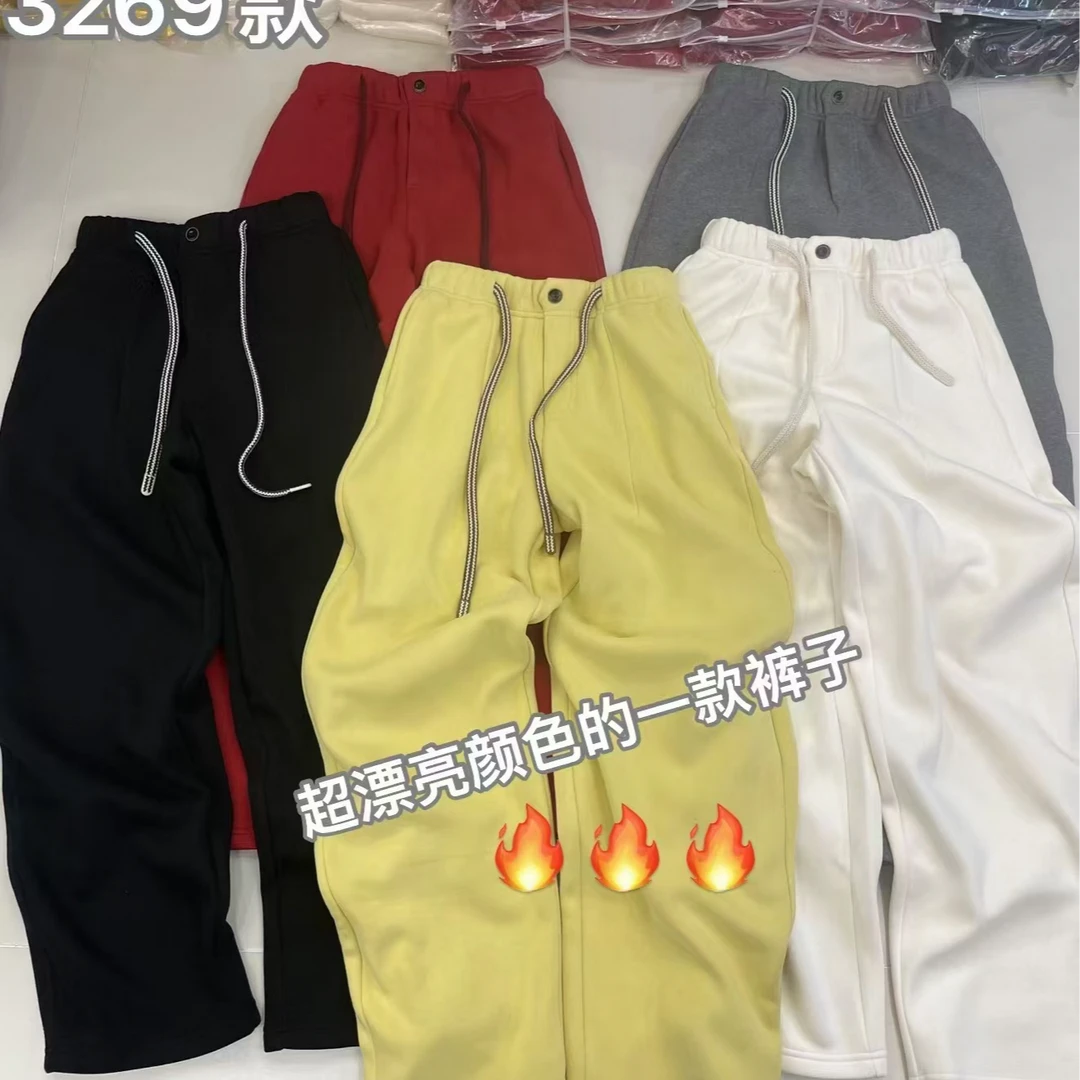 王姐专属-2024冬季新品纽扣抽绳休闲卫裤-【本SJR -3269】