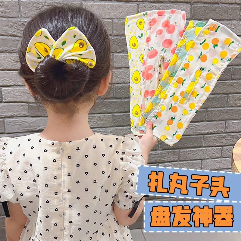 不伤发爆款儿童扭扭夹盘发器夏季丸子发饰女童盘发碎发神器扎头发
