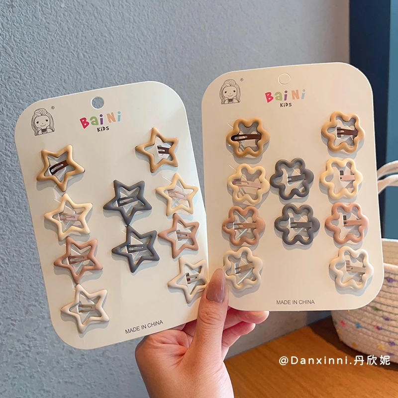 婴幼儿刘海碎发夹儿童侧边星星bb夹子宝宝不伤发小号发卡发饰