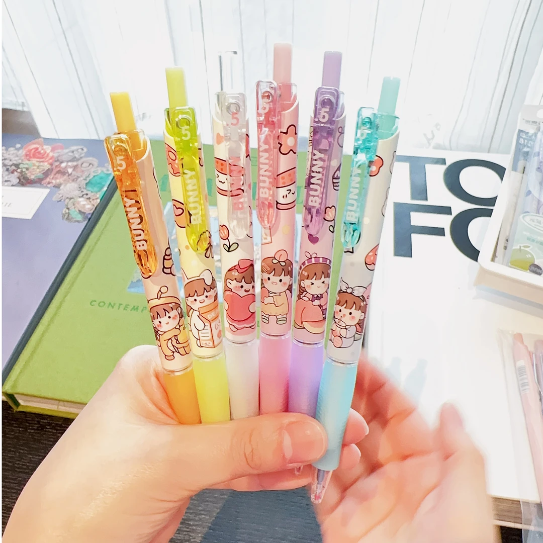 可爱按动中性笔0.5mm 黑