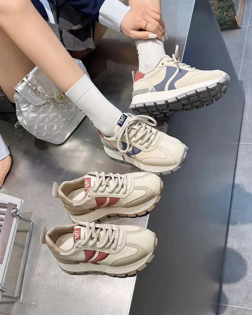 姚姚严选2024新款圆头厚底小白鞋时尚百搭运动休闲鞋女295-1