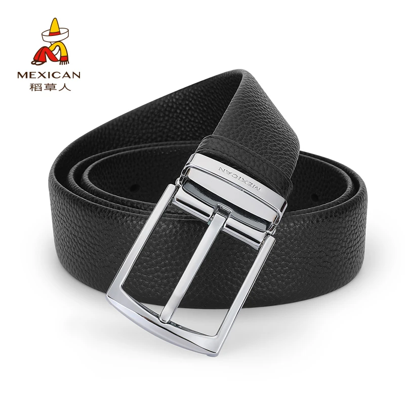 皮带男真皮针扣腰带头层牛皮裤腰带休闲青年裤带七夕情人节礼物