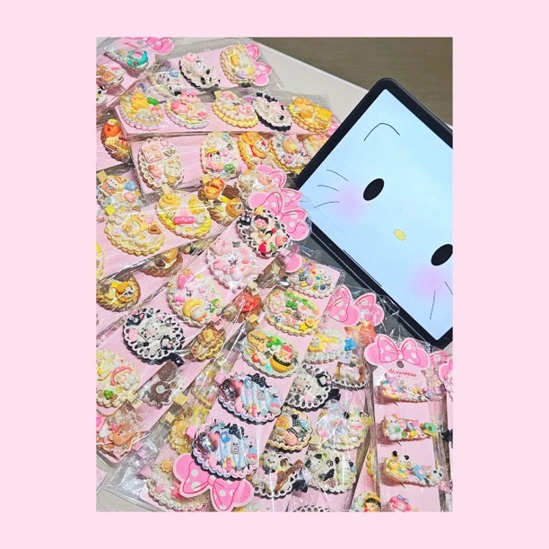 【复制单】【4拆】奶油胶可爱网红成品发夹手工diy饰品