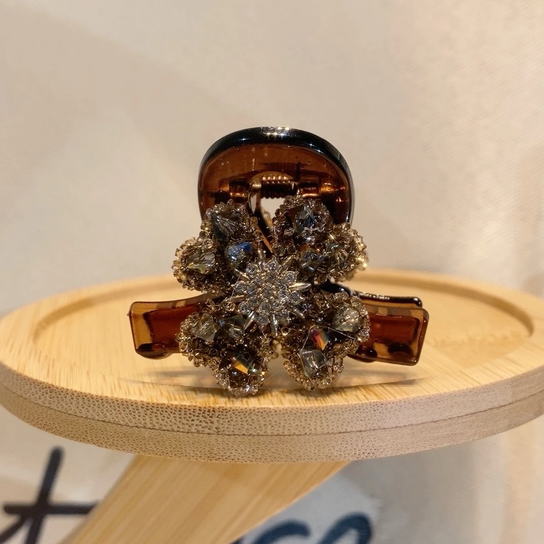 YF1018新款发饰韩版四公分刘海夹轻奢气质时尚网红精致后脑勺抓夹