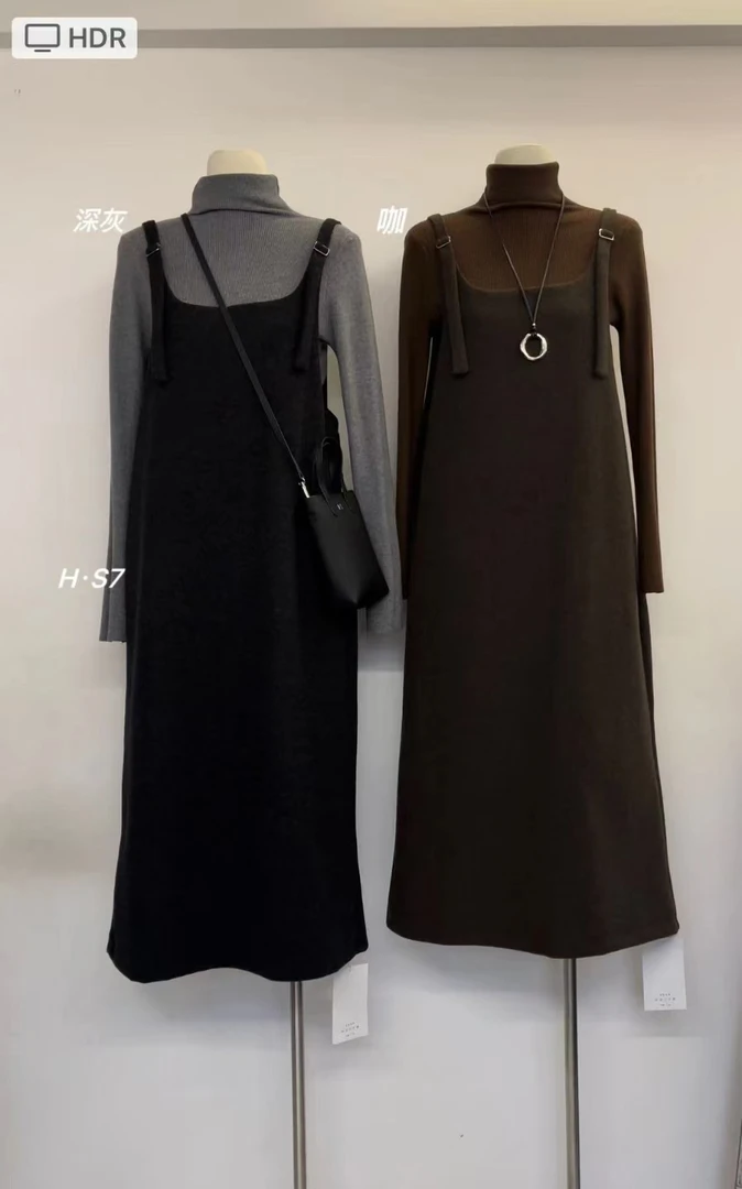新品韩版百搭连衣裙 3593