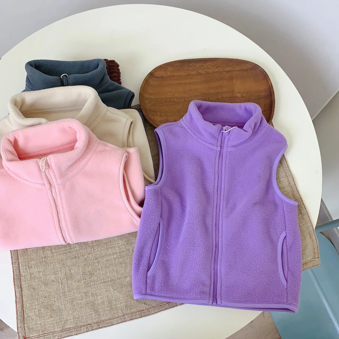 H 324059 安蒂宝贝秋款暖暖绒休闲马甲双面加绒男女童洋气背心