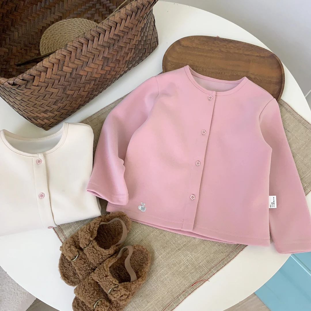 A 108237 圆领儿童外套 安蒂宝贝女童秋装休闲单排扣外搭圆领上衣