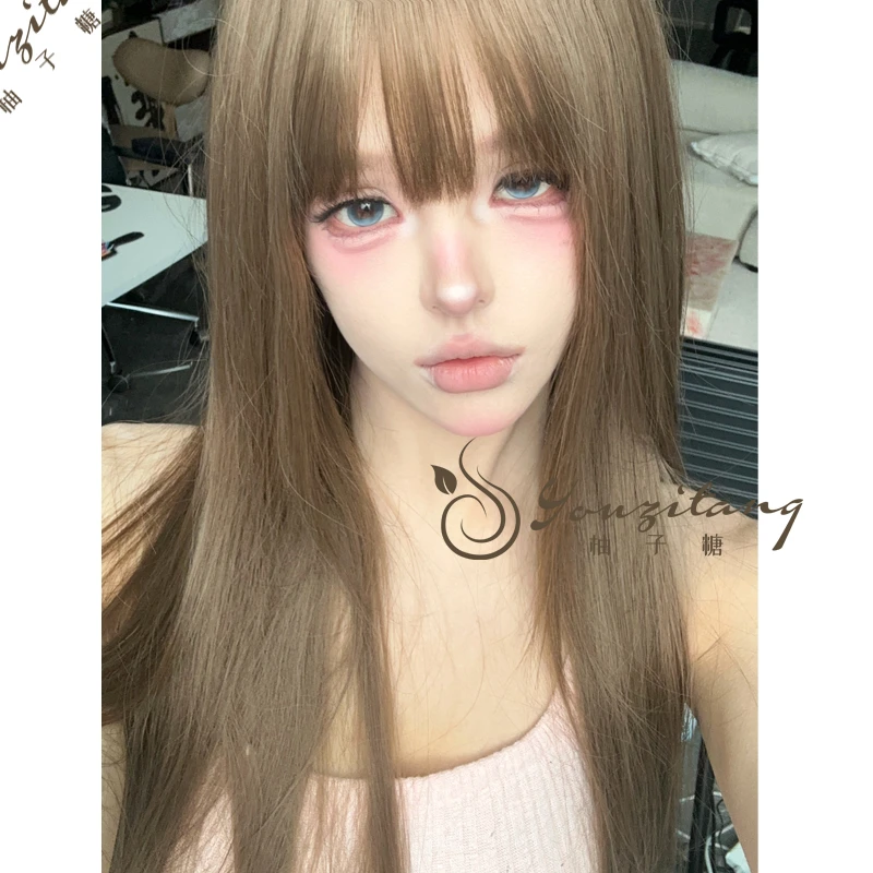 小圆-【古早Baby】假发女长发日系直发日常主播假发自然