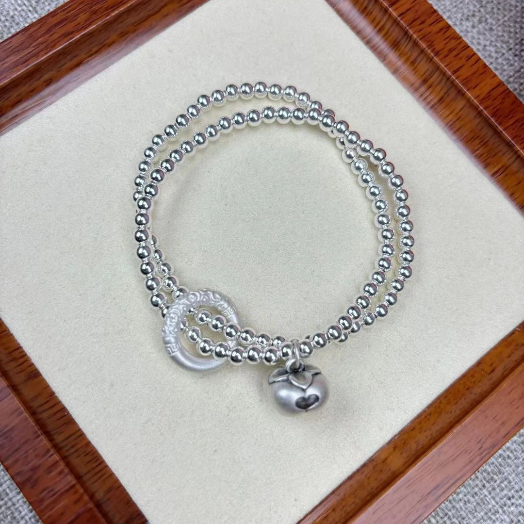 925银手链 事事如意 平安手链时尚百搭 气质光珠