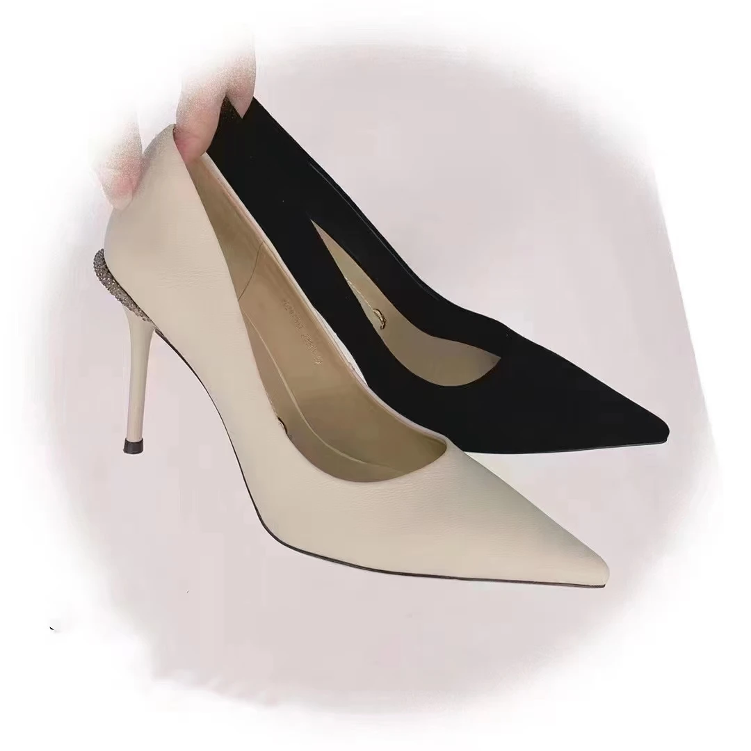 专柜正品新款297203细跟7-9公分气质女神高跟鞋不累脚单鞋