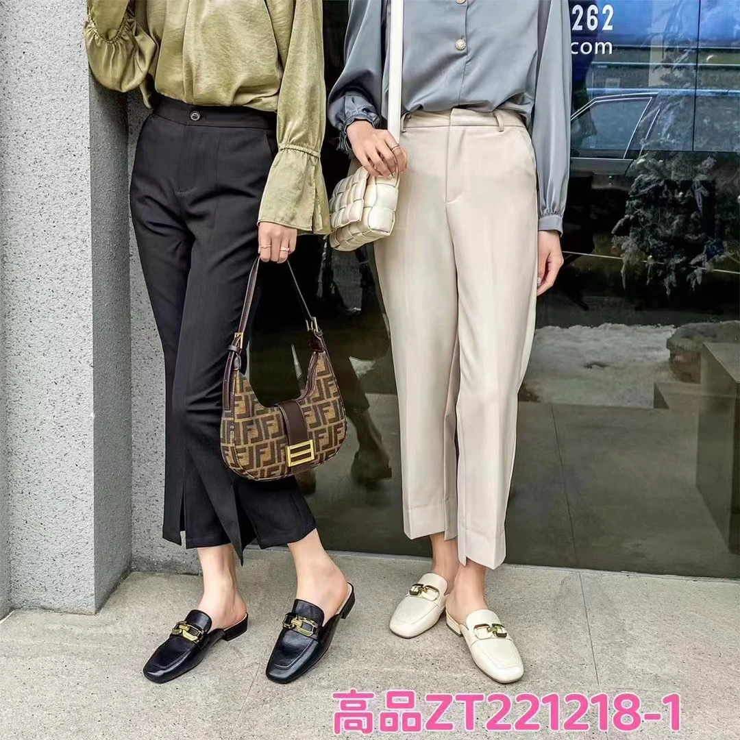 朱朱家春夏新款221218-1软底软面防滑牛筋底淑女百搭包头拖