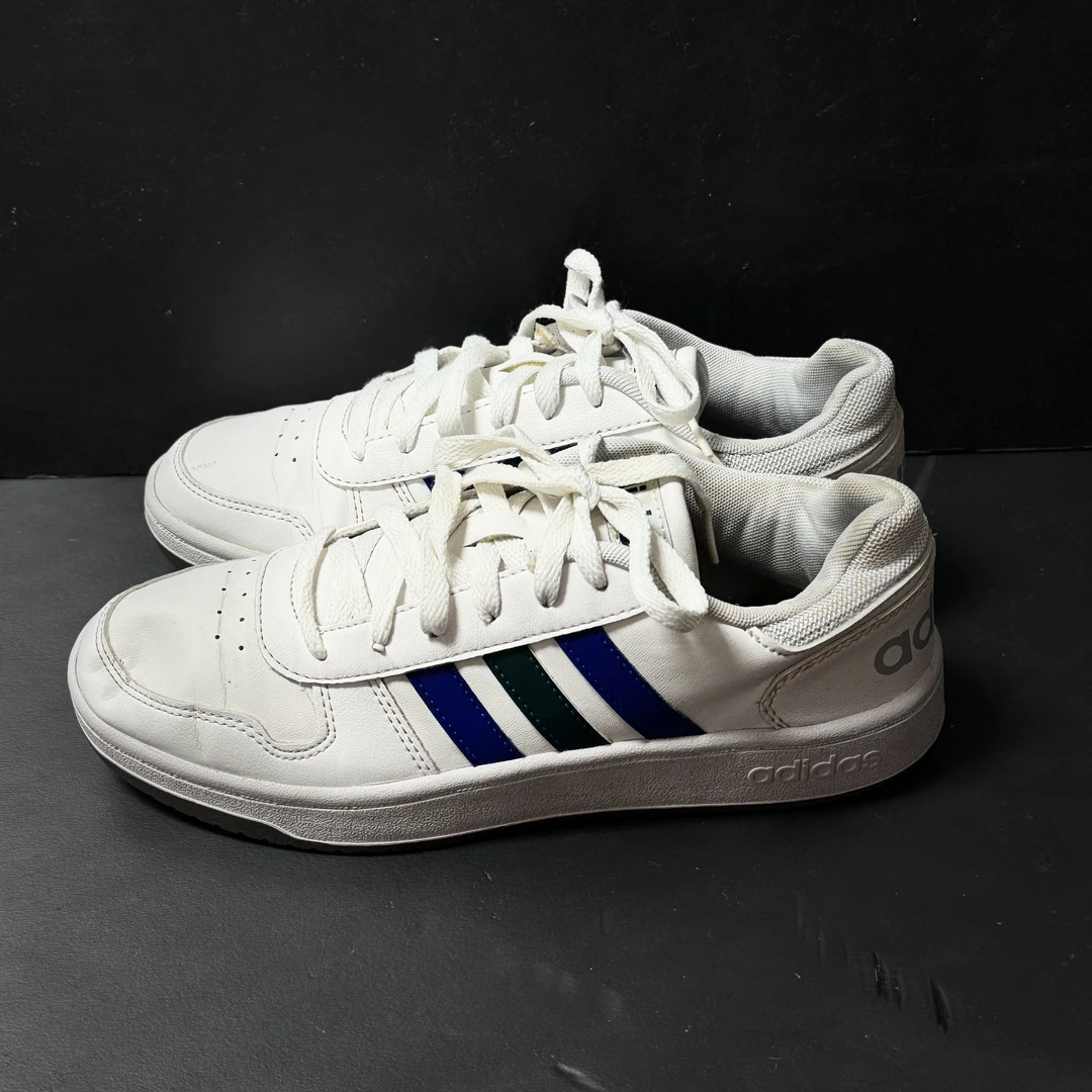 40码/adidas 低帮 白蓝 实战篮球鞋